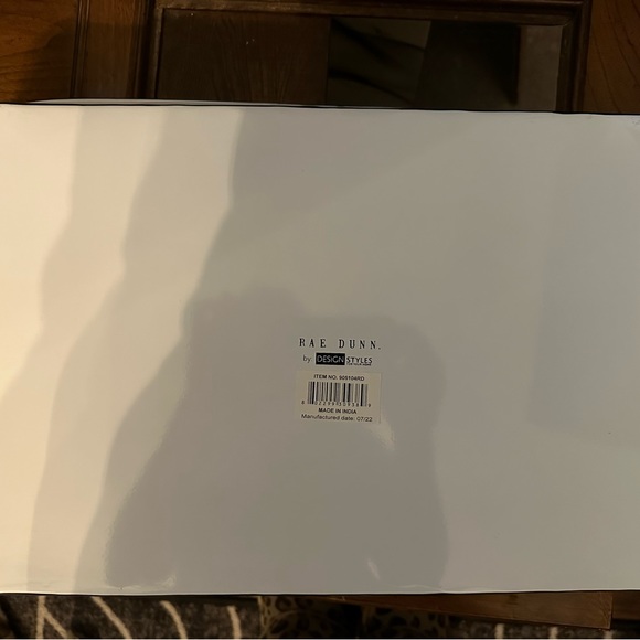 🎁🎉🎁🎁BLACK FRIDAY DEAL Rae Dunn "Happy Hour" serving tray w/ wooden handles - Picture 2 of 4